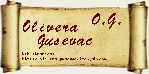 Olivera Guševac vizit kartica